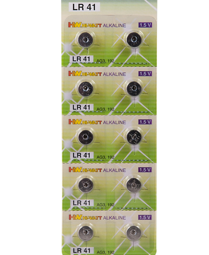 Boîte de 10 piles LR41 